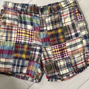Men’s Ralph Lauren Polo madras Patchwork Plaid Shorts 40